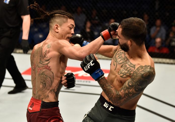 UFC 221:石原“夜叉坊”暉仁 vs. ホセ・キノネス【オーストラリア・パース/2018年2月11日(Photo by Jeff Bottari/Zuffa LLC/Zuffa LLC via Getty Images)】