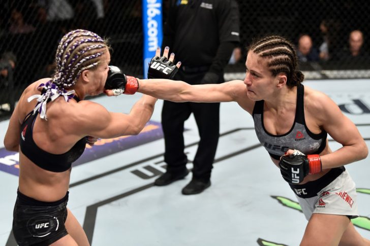 UFC 223:カロリーナ・コバルケビッチ vs. フェリス・ヘリッグ【アメリカ・ニューヨーク州ブルックリン/2018年4月7日(Photo by Jeff Bottari/Zuffa LLC/Zuffa LLC via Getty Images)】