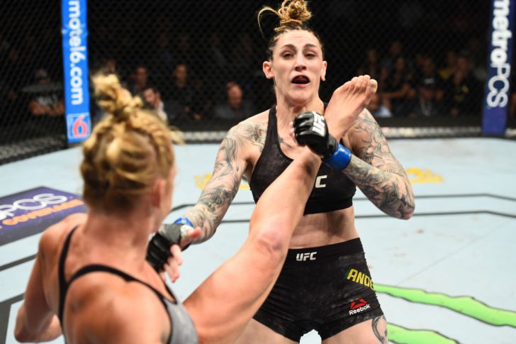 UFC 225:ホリー・ホルム vs. ミーガン・アンダーソン【アメリカ・イリノイ州シカゴ/2018年6月9日(Photo by Josh Hedges/Zuffa LLC/Zuffa LLC via Getty Images)】