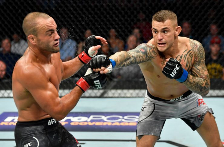UFCファイトナイト・カルガリー:エディ・アルバレス vs. ダスティン・ポワリエ【カナダ・アルバータ州カルガリー/2018年7月28日(Photo by Jeff Bottari/Zuffa LLC/Zuffa LLC via Getty Images)】
