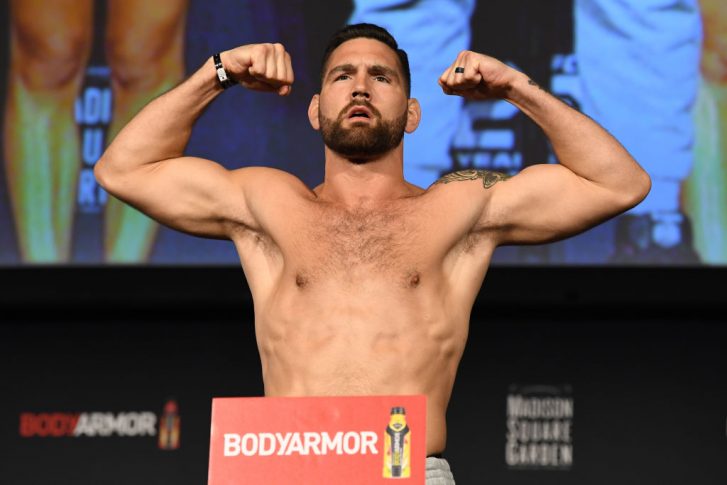 UFC 230:公式計量セレモニーに登場したクリス・ワイドマン【アメリカ・ニューヨーク州ニューヨーク/2018年11月2日(Photo by Jeff Bottari/Zuffa LLC/Zuffa LLC via Getty Images)】