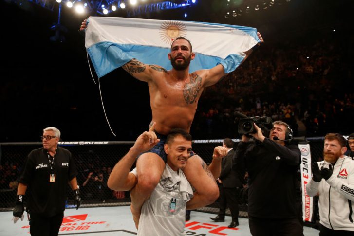 UFCファイトナイト・アルゼンチン:ニール・マグニー vs. サンチアゴ・ポンジニッビオ【アルゼンチン・ブエノスアイレス/2018年11月17日(Photo by Alexandre Schneider/Zuffa LLC/Zuffa LLC via Getty Images)】