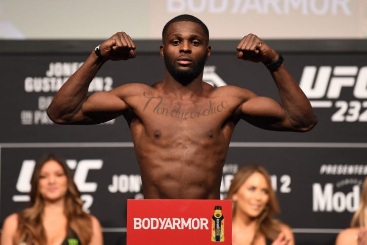 UFC 232:公式計量セレモニーに登場したモンテル・ジャクソン【アメリカ・カリフォルニア州イングルウッド/2018年12月28日(Photo by Josh Hedges/Zuffa LLC/Zuffa LLC via Getty Images)】