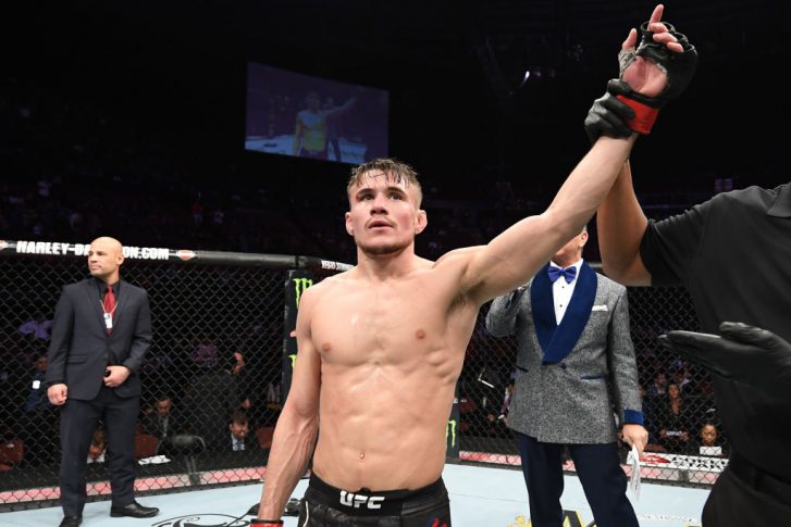 UFC 232:ナサニエル・ウッド vs. アンドレ・イーウェル【アメリカ・カリフォルニア州イングルウッド/2018年12月29日(Photo by Josh Hedges/Zuffa LLC/Zuffa LLC via Getty Images)】