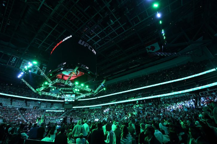 UFC 236:オクタゴン【アメリカ・ジョージア州アトランタ/2019年4月14日(Photo by Josh Hedges/Zuffa LLC/Zuffa LLC via Getty Images)】