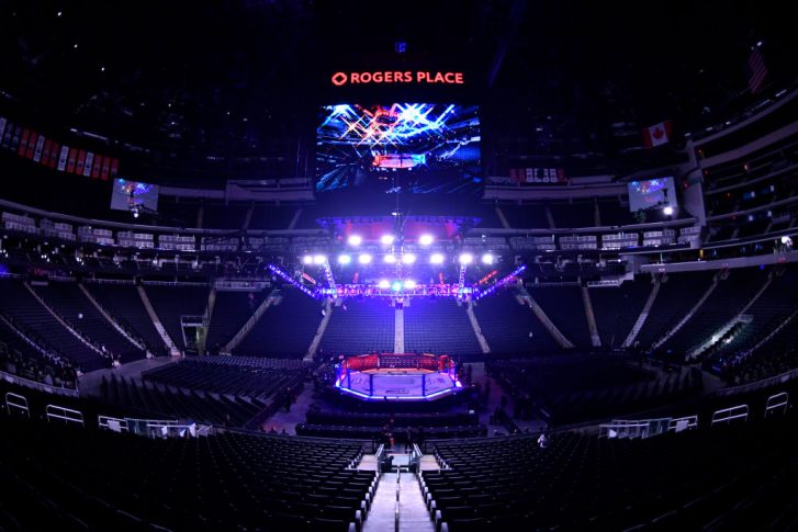 UFC 240:オクタゴン【カナダ・アルバータ州エドモントン/2019年7月27日(Photo by Jeff Bottari/Zuffa LLC/Zuffa LLC)】