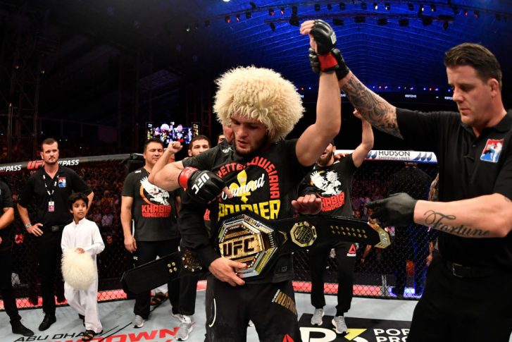UFC 242:ハビブ・ヌルマゴメドフ vs. ダスティン・ポワリエ【アラブ首長国連邦・アブダビ/2019年9月7日(Photo by Jeff Bottari/Zuffa LLC/Zuffa LLC via Getty Images)】