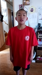 子どもの部活Tシャツとして、作成しました