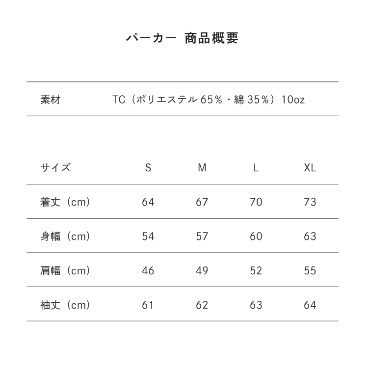 サイズ目安表