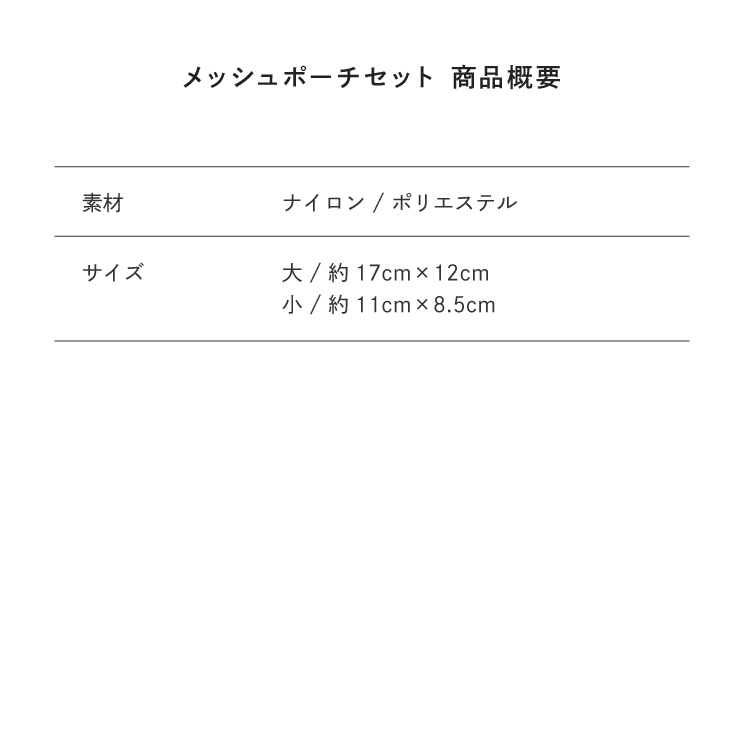 サイズ目安表