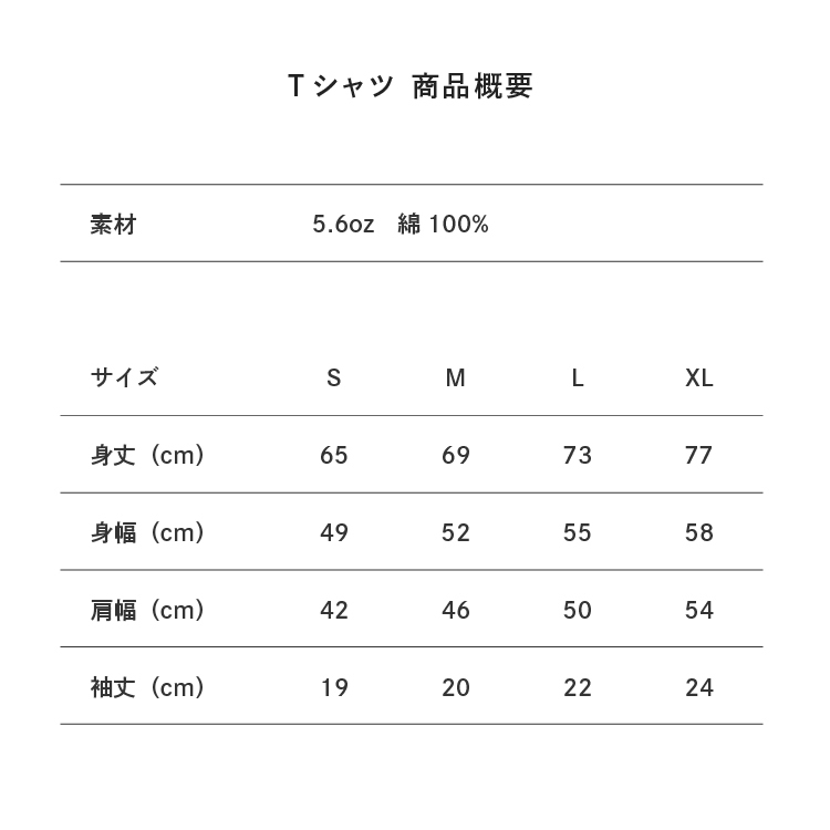 サイズ目安表