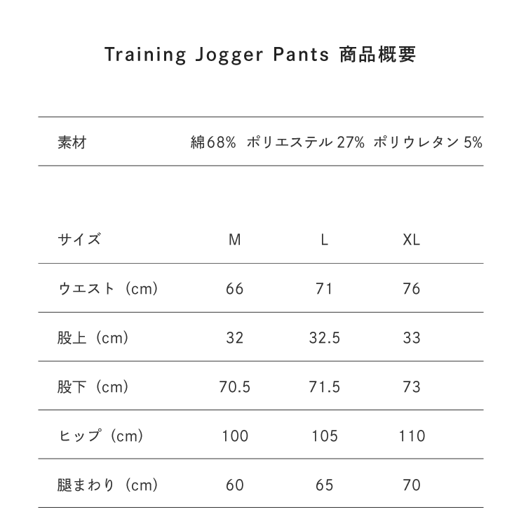 サイズ目安表