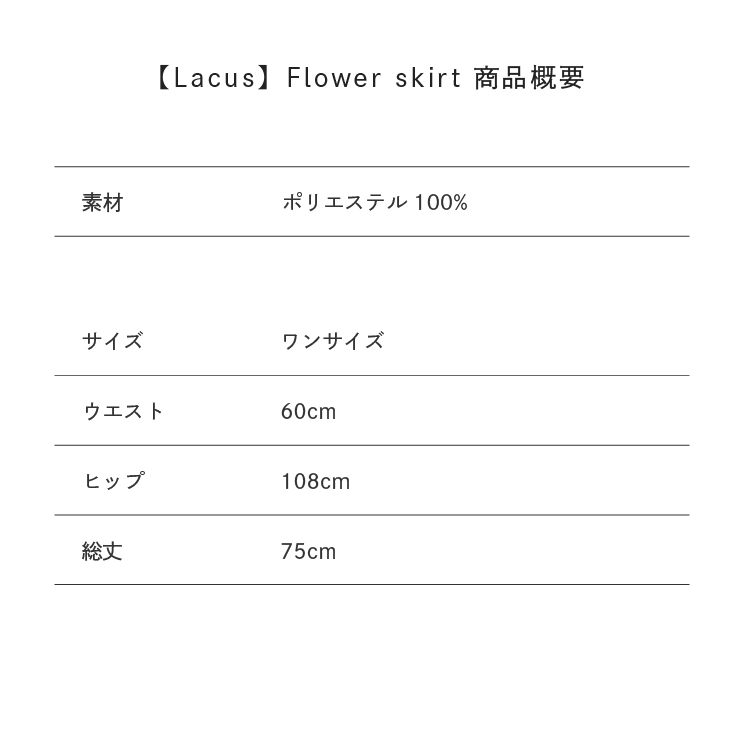 サイズ目安表