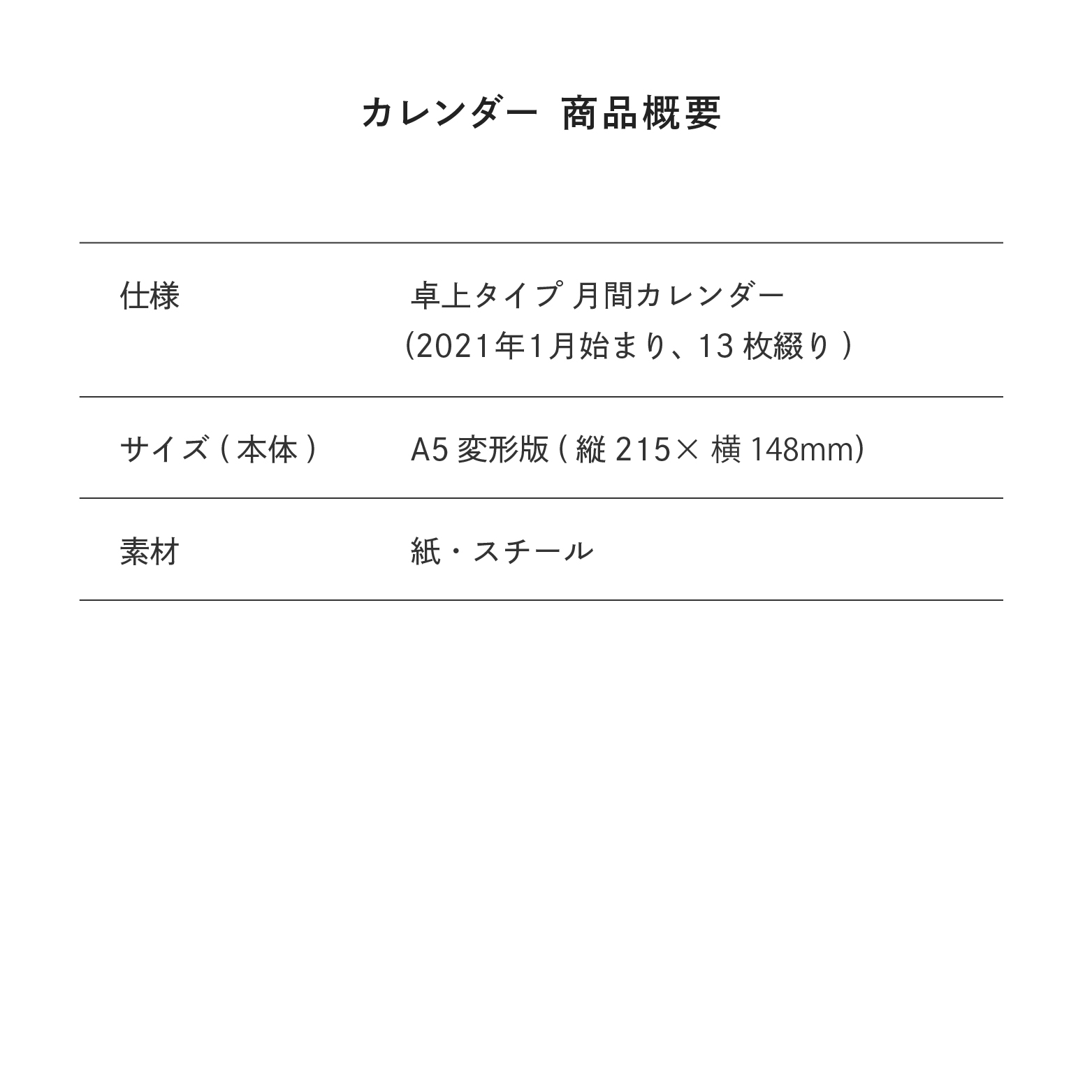 サイズ目安表