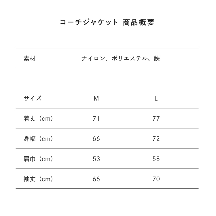 サイズ目安表