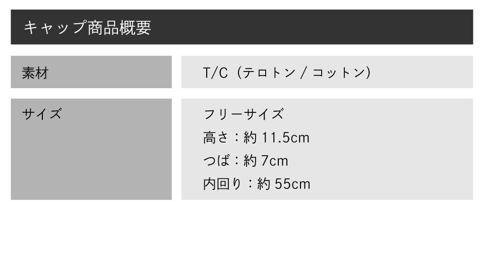 サイズ目安表