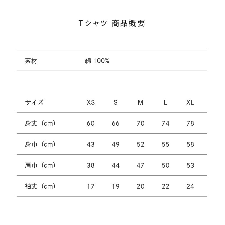 サイズ目安表