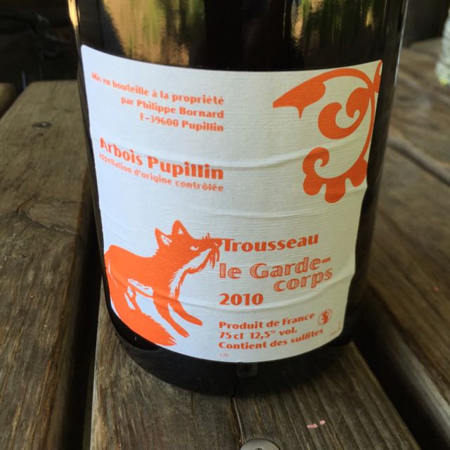 Philippe Bornard Arbois Pupillin Trousseau Le Garde | Vinica