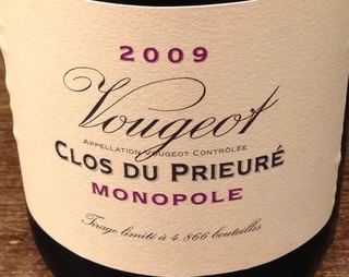 Dom. de la Vougeraie Vougeot Clos du Prieuré Monopole Rouge(ドメーヌ・ド・ラ・ヴージュレ ヴージョ クロ・デュ・プリウール モノポール ルージュ)