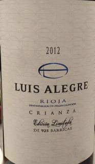 Luis Alegre Crianza(ルイス・アレグレ クリアンサ)