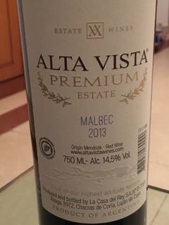 Alta Vista Premium Malbec(アルタ・ヴィスタ プレミアム マルベック)