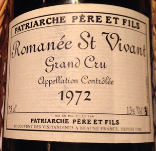 Patriarche Romanée St. Vivant Grand Cru