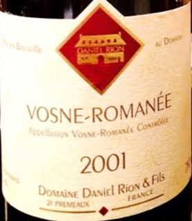 Dom. Daniel Rion & Fils Vosne Romanée