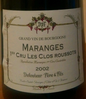 Dufouleur Père & Fils Maranges 1er Cru Les Clos Roussots