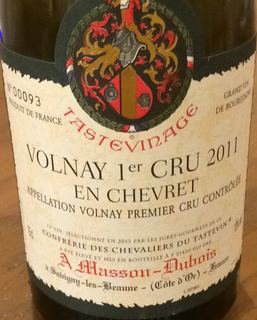 Masson Dubois Volnay 1er Cru En Chevret(マッソン・デュボア ヴォルネイ プルミエ・クリュ シュヴレ)