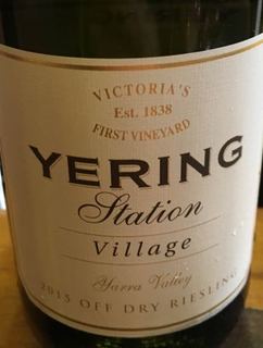 Yering Station Village Off Dry Riesling(イエリング・ステーション オフ・ドライ・リースリング)