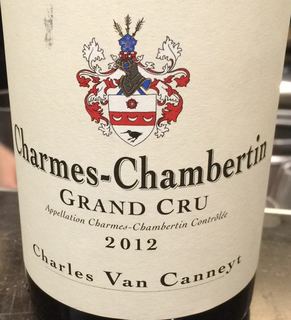 Charles Van Canneyt Charmes Chambertin Grand Cru