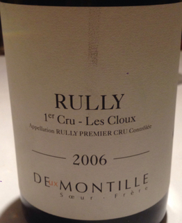 Deux Montille Rully 1er Cru Les Cloux