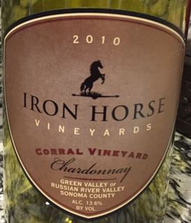 Iron Horse Corral Vineyard Chardonnay(アイアン・ホース コーラル・ヴィンヤード シャルドネ)