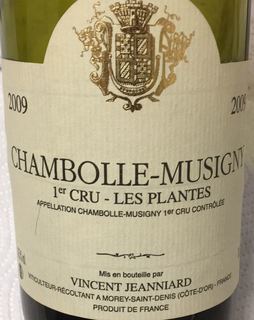 Vincent Jeanniard Chambolle Musigny 1er Cru Les Plantes