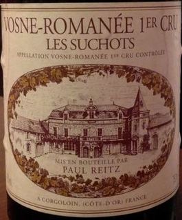 Paul Reitz Vosne Romanée 1er Cru Les Suchots(ポール・レイツ ヴォーヌ・ロマネ プルミエ・クリュ レ・スショ)