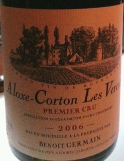 Benoit Germain Aloxe Corton Les Vercots 1er Cru