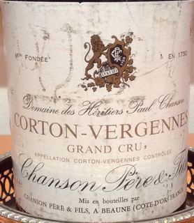 Chanson Corton Grand Cru Vergennes Rouge(シャンソン コルトン グラン・クリュ ヴェルジェンヌ ルージュ)