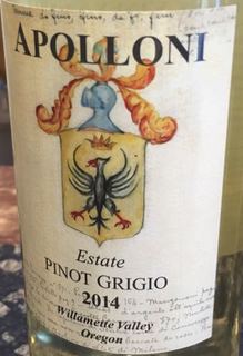 Apolloni Estate Pinot Grigio