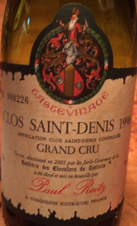 Paul Reitz Clos Saint Denis Grand Cru