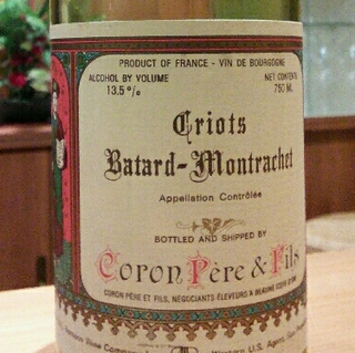 Coron Pére & Fils Criots Bâtard Montrachet