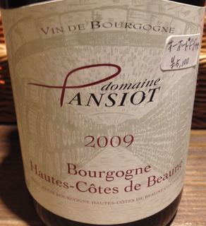 Dom. Pansiot Bourgogne Hautes Cotes de Beaune Rouge