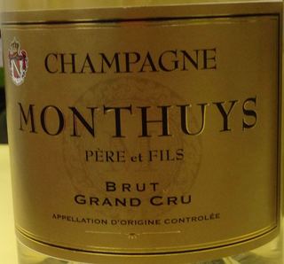 Monthuys Père et Fils Brut Grand Cru(モンテュイ・ペール・エ・フィス ブリュット グラン・クリュ)