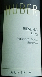 Huber Riesling Berg Traisental Reserve(フーバー リースリング ベルク トライゼンタール・レゼルヴ)