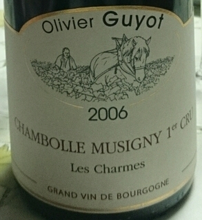 Olivier Guyot Chambolle Musigny 1er Cru Les Charmes