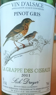 Sick Dreyer Pinot Gris La Grappe des Oiseaux