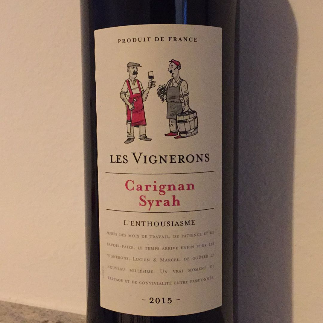 Les Vignerons Carignan Syrah(レ・ヴィニュロン カリニャン シラー) Vinica 無料のワインアプリ
