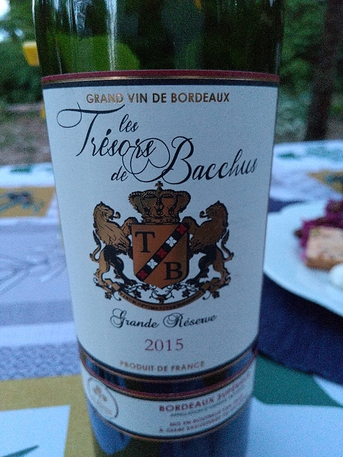 Les Trésors de Bacchus Bordeaux Supérieur(レ・トレゾール・ド・バッカス ボルドー・シュペリュール)