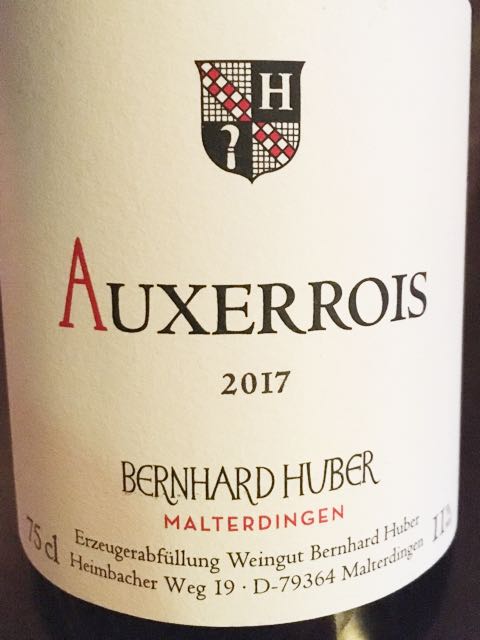 Bernhard Huber Auxerrois trocken(ベルンハルト・フーバー