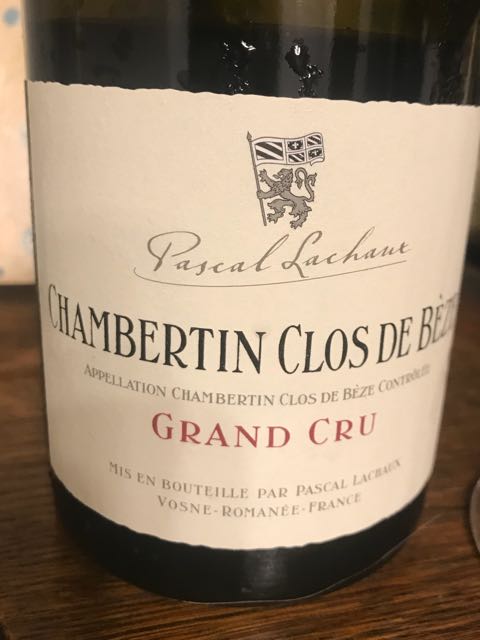 Pascal Lachaux Chambertin Clos de Bèze Grand | Vinica 無料の