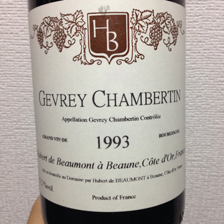 Hubert de Beaumont Gevrey Chambertin